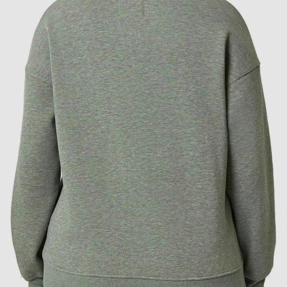 Mondetta Women's Heathered Full-Zip Fleece Jacket Heather Green Sz L Quick Ship - Picture 4 of 5